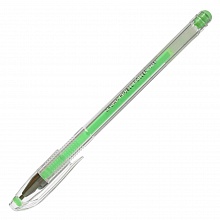 Ручка гелевая 0,8мм салатовый стержень CROWN Pastel, HJR-500P