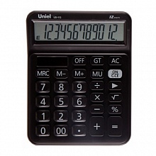 Калькулятор настольный 12 разрядов UNIEL UD-113K черный
