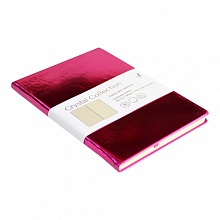 Записная книжка А5  96л Листофф Crystal Collection Малиново-розовый металлизированная иск.кожа КЗКК5962597