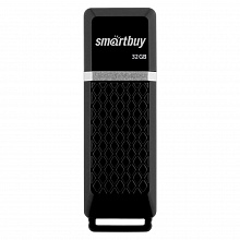 Флеш-диск  32ГБ Smartbuy Quartz Black SB32GBQZ-K