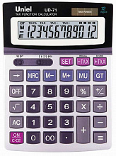Калькулятор настольный 12 разрядов UNIEL UD-71