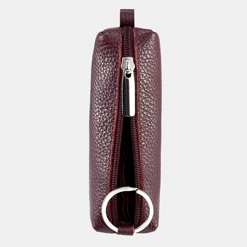 Футляр для ключей из натуральной кожи бордовый Вектор Atex, ФТ-909-1531