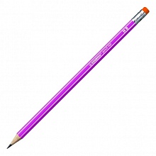 Карандаш чернографитный HB с ластиком шестигранный STABILO Pencil 2160/72-1