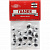 Глазки декоративные Проф-Пресс Черные зрачки с ресничками 20шт TX-9083