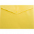 Папка-конверт с кнопкой А5 пластик 0,18мм непрозрачный желтый Бюрократ PK804А5NYEL
