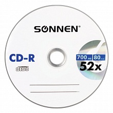 Диск CD-R 700MB 52x  50шт (цена за 1 шт) Cake box SONNEN 512570