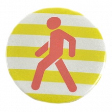 Светоотражатель значок Пешеход 56мм Blicker zb007