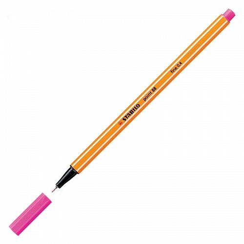 Ручка капиллярная 0,4мм розовые чернила STABILO POINT 88, 88/56
