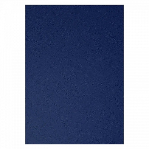 Подложка - картон тисненый кожа А4 темно-синий 230 г/м2 3919