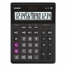 Калькулятор настольный 14 разрядов с функцией расчета налогов CASIO черный GR-14T-W-EP