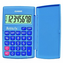 Калькулятор карманный  8 разрядов CASIO голубой LC-401LV-BU-S-A-EH