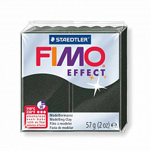 Пластика запекаемая  57г перламутровый черный Staedtler Fimo Effect, 8020-907