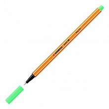 Ручка капиллярная 0,4мм зеленый лед STABILO POINT 88, 88/13