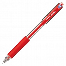 Ручка шариковая автоматическая 0,5мм красный стержень UNI Laknock SN-100