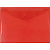 Папка-конверт с кнопкой А5 пластик 0,18мм непрозрачный красный Бюрократ PK804А5NRED
