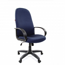 Кресло офисное Chairman 279 темно-синее тканевое покрытие, спинка темно-синяя JP 15-5