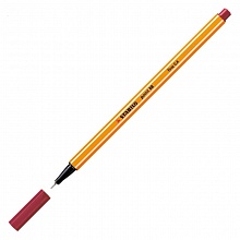 Ручка капиллярная 0,4мм темно-красные чернила STABILO POINT 88, 88/50