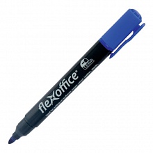 Маркер перманентный 1,5мм синий круглый FlexOffice FO-PM03 Blue
