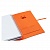 Блокнот для маркеров и графики А5 40л Twist FL Полином оранжевый со смен. блоком 160г/м2, 3141