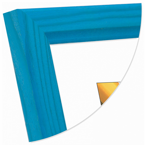 Фоторамка  деревянная 21х30см Голубая со стеклом Светосила Радуга, 5-34302