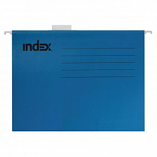 Папка подвесная А4 INDEX синий картон ISF01/A4/BU