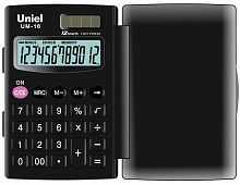 Калькулятор карманный 12 разрядов UNIEL UM-16
