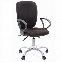 Кресло офисное Chairman 9801 серое тканевое покрытие, спинка серая JP15-1
