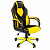Кресло геймерское Chairman Game 17 экокожа желтая + ткань черная, TW-11