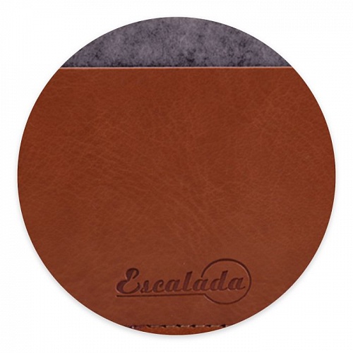 Футляр для визиток  95х67мм графит фетр + коричневый кожзам Сариф Escalada Феникс 45287
