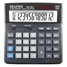 Калькулятор настольный 12 разрядов SKAINER SK-501N