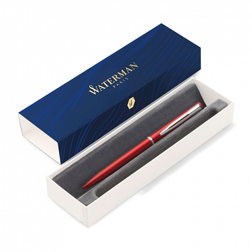 Ручка шариковая автоматическая 1мм синий стержень Waterman Graduate Allure Red M 2068193												
