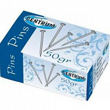 Булавки канцелярские 27мм 500шт 50г CENTRUM, 80131