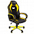Кресло геймерское Chairman Game 16 экокожа желтая + ткань черная, TW-11