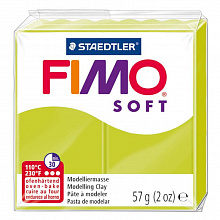 Пластика запекаемая  57г зеленый лайм Staedtler Fimo Soft, 8020-52