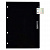 Разделитель пластиковый А5 черный с петлей для ручки Escalada ФЕНИКС 50310