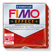 Пластика запекаемая  57г красный металлик Staedtler Fimo Effect, 8020-202