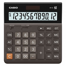 Калькулятор настольный 12 разрядов CASIO серый DH-12-BK-S-EH