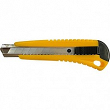 Нож канцелярский 18мм DOLCE COSTO желтый металлические направляющие, D00170