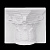 Фигура гипсовая Коринфская полукапитель 33х34х16см Мастерская Экорше 50-503