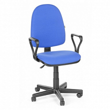 Кресло офисное Престиж синее тканевое покрытие В12/530054