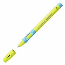 Ручка шариковая для левшей 0,8мм синий стержень желтый/голубой корпус STABILO LeftRight 6318/8-10-41