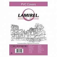 Обложка для переплета пластик А4 150мкм красная/прозрачная  Lamirel Transparent LA-78781
