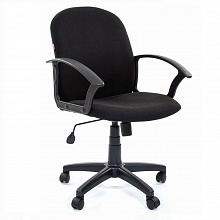 Кресло офисное Chairman 681 черное тканевое покрытие, спинка черная C-2