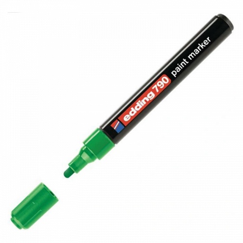 Маркер-краска 2-4мм зеленый круглый пластиковый корпус EDDING, E-790-04