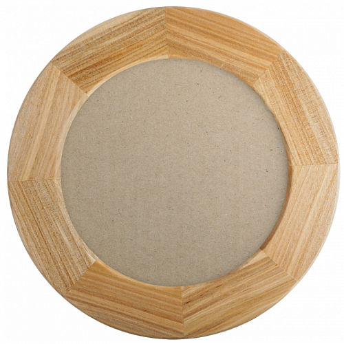 Фоторамка  деревянная круглая Сосна 15см натуральный Светосила, 5-15425