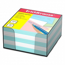 Блок для записи  9х9х5см цветной в пластиковом боксе Erich Krause 2722