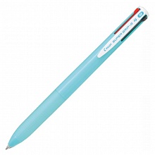 Ручка шариковая автоматическая 4 цвета 1мм голубой корпус PILOT Super Grip G, BPKGG-35M LB