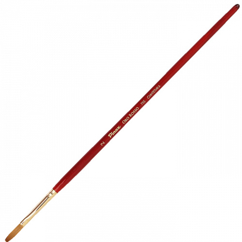 Кисть синтетика плоская № 2 удлиненная ручка Pinax Oro Rosso 755002