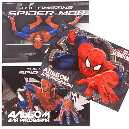 Альбом для рисования А4 20л Spider Man Академия SM4F1,F2 Альбом для рисования А4 20л Spider Man Академия SM4F1,F2
