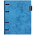 Папка-обложка для тетрадей на кольцах А5 Джинс Делавэ синий кожзам ФЕНИКС 51781